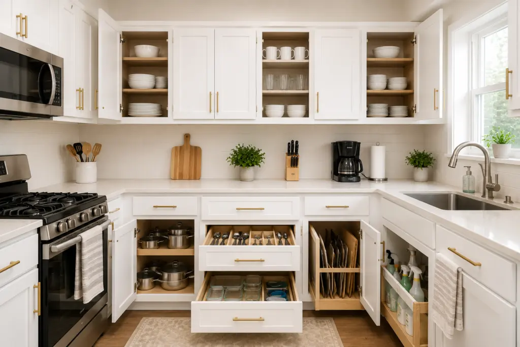 Cabinet Hardware and Storage: after